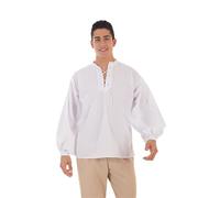 Creaciones Llopis Camisa Medieval Blanca para Hombre
