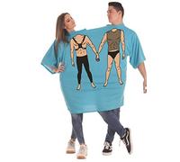 Creaciones Llopis Camiseta Disfraz Doble Sado para Adultos
