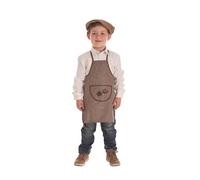 Creaciones Llopis Disfraz Castañera Niña Otoño, Disfraz Castañero Niño Otoño (7-9 años niño)