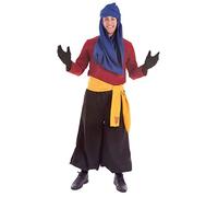 CREACIONES LLOPIS - Disfraz de adulto, multicolor (4970-AL) | Disfraz de Paje Cabalgata F. Ocre para Adulto. Incluye pantalón bonbachos, camisa, fajin y turbante. Talla Adulto L