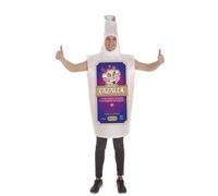 Creaciones Llopis Disfraz de Botella de Cazalla para Adultos | Disfraz Botella Cazalla Adulto. Incluye cuerpo con capucha. Talla L