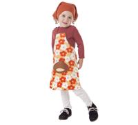 Creaciones Llopis Disfraz de Castañera Delantal y Pañuelo Flores Niña (3-5 años), 3670-1