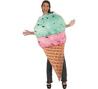 Creaciones Llopis Disfraz de Cucurucho para Adultos | Disfraz de Cucurucho Sabores para Adulto. Incluye cucurucho. Talla Talla única