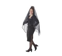 Creaciones Llopis Disfraz de Manola o Viuda para mujer (Talla L)
