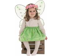Creaciones Llopis Disfraz de Mariposa Verde para niña