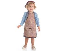 Creaciones Llopis Disfraz Delantal de Castañera Hojarasca Niña (Talla 3 (de 7 a 9 años))