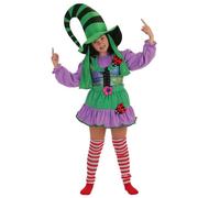 Creaciones Llopis Disfraz Infantil Duendecilla Verde T-3 Talla 7-9 Años