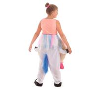 Creaciones Llopis Disfraz Infantil Unicornio con Bailarina a Hombros Talla 7-9 Años