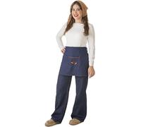 CREACIONES LLOPIS | Kit o Disfraz de Castañera Jeans para mujer: Delantal y Pañuelo (Talla Única)