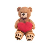 Creaciones Llopis Oso Amoroso de Peluche con Corazón (Marrón)