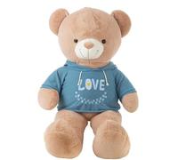 Creaciones Llopis - Oso y Perro de Peluche Gigante 140 cm - Animales de Peluche Grandes - Varios Modelos y Colores (Oso Sudadera Azul)