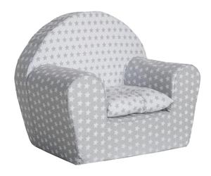 Creaciones Llopis Sillon Estrellas Gris/Blanco con Cojin