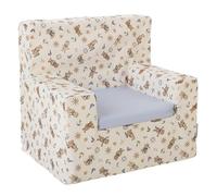 Creaciones Llopis Sillón Infantil Cuadrado para Niños y Niñas, Desenfundable, Fabricado en España (Ositos Marinero)