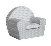 Creaciones Llopis Sillón Infantil para Niños y Niñas Diferentes Modelos (Estrellas Gris Blanco)