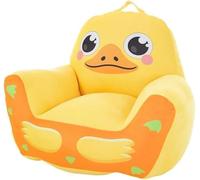 Creaciones Llopis Sillón Infantil para Niños y Niñas - Sillón Infantil Cómodo y Seguro, con Diseños de Vehículos (Patito Amarillo)