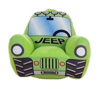 Creaciones Llopis Sillón Infantil para Niños y Niñas - Sillón Infantil Cómodo y Seguro, con Diseños de Vehículos (Jeep Verde)