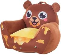 Creaciones Llopis Sillón Infantil para Niños y Niñas - Sillón Infantil Cómodo y Seguro, con Diseños de Vehículos (Osito Miel)