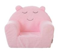 Creaciones Llopis Sillón Infantil para Niños y Niñas - Sofá Infantil Acolchado con Varios Diseños adorables - Fabricado en España (Borreguillo Rosa)