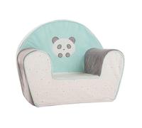 Creaciones Llopis Sillón Infantil para Niños y Niñas - Sofá Infantil Acolchado con Varios Diseños adorables - Fabricado en España (Oso Panda Agua Marina)