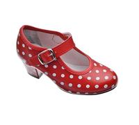 Creaciones PASOS DE BAILE - Flamenca Lunares - Sintético para: NIÑA Color: Rojo Talla: 20
