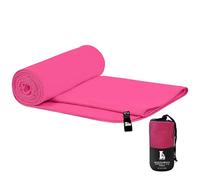 Creacloud Toalla Gimnasio Microfibra Grande/Pequeña, Absorbe al Instante, Antideslizante y Secado Rápido, Diseño Hombre/Mujer, Portátil para Deporte, Viajes y Entrenamiento (Rosa, 100x50cm)