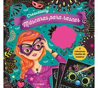 Creactivity. Máscaras para rascar: 8 máscaras 1 palito de madera