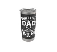 Creado como un papá tratado como un cajero automático divertido padre novedad Vaso térmico de acero inoxidable de doble pared