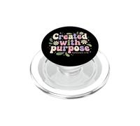 Creado con propósito Efesios 2:10 Versículo de la Biblia Cristiana PopSockets PopGrip para MagSafe