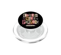 Creado con propósito Efesios 2:10 Versículo de la Biblia Cristiana PopSockets PopGrip para MagSafe