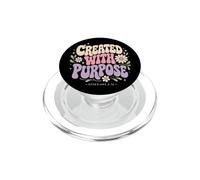 Creado con propósito Efesios 2:10 Versículo de la Biblia Cristiana PopSockets PopGrip para MagSafe