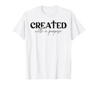 Creado con un propósito Cristianos Hombres y Mujeres Agradecidos Camiseta
