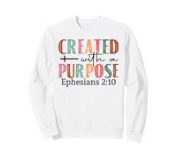 Creado con un propósito Cristianos Hombres y Mujeres Cristianos Sudadera