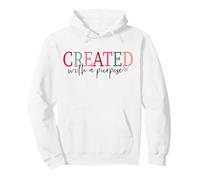 Creado con un propósito Cristianos Hombres y Mujeres Cristianos Sudadera con Capucha