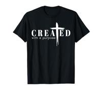 Creado con un propósito Cristianos Verso fe Biblia Jesus Camiseta