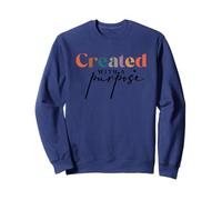Creado con un propósito de inspiración de fe Cristiana Sudadera