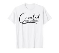 Creado con un propósito diseño Motivacional Camiseta