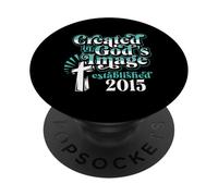 Creado en la Imagen de Dioses estableció el cumpleaños Cristiano 2015 PopSockets PopGrip Adhesivo