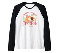 Creado para un Tiempo como Este Ester 4:14 Christian Floral Camiseta Manga Raglan