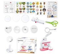 Creador de Botones | Prensa Manual para Arte y Manualidades Accesorios para Hacer Chapas - Máquina Prensa para Botones - Para Proyectos de Manualidades DIY, Actividades Familiares entre Padres e Hijos