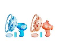 Creador de Burbujas para Exteriores, Juguete Lanzador de Burbujas para Interior y Exterior, Fiesta de Bodas y cumpleaños - Azul + Rosa - 1 Ángel + Submarino