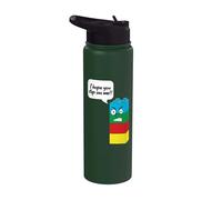 Creador de ladrillos de construcción de bloques con texto en inglés "I Hope You Step On Me" Stainless Steel Insulated Water Bottle