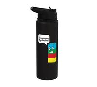 Creador de ladrillos de construcción de bloques con texto en inglés "I Hope You Step On Me" Stainless Steel Insulated Water Bottle