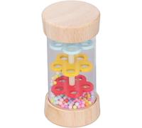 creador de lluvia, palo de lluvia de bebé, palos, mini batido musical de madera, gotas de con cuentas: gire y mira las cuentas coloridas por el tubo mientras crea un sonido relajante de