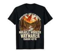 Creador de promesas Isaías 42 16 Fe Cristiana Camiseta