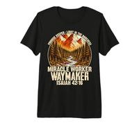 Creador de promesas Isaías 42 16 Fe Cristiana Camiseta Premium