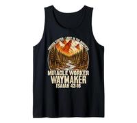 Creador de promesas Isaías 42 16 Fe Cristiana Camiseta sin Mangas
