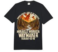 Creador de promesas Isaías 42 16 Fe Cristiana Comfort Colors Adult Heavyweight T-Shirt