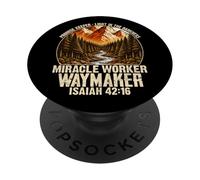 Creador de promesas Isaías 42 16 Fe Cristiana PopSockets PopGrip Adhesivo