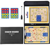 CREADY Pizarra Baloncesto Entrenador, Pizarra Baloncesto con Imanes Lapiceros, Carpeta Tactica Baloncesto, Pizarra Tactica Baloncesto, Tablero Tactica Baloncesto para Entrenadores y Arbitros