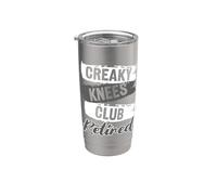 Creaky Knees Club - Grupo de recuerdos de humor para envejecimiento Vaso térmico de acero inoxidable de doble pared
